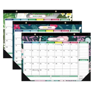 Custom Color Printing Calendar Julian Date Wall Calendar with Corner Protect for Office Display