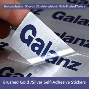 Custom Color Stickers with High-Gloss UV Printing, Waterproof Packaging, and QR Code Labels