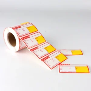 Custom Color Thermal Shipping Labels for Food Packaging Roll