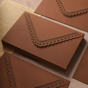 Custom Colored Vintage Hollow Lace Envelope for Wedding Invitations and Gift Packaging