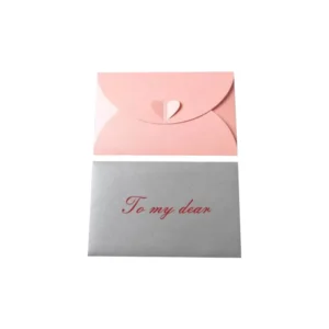 Custom Colorful Black Red White Kraft Paper Wedding Invitation Jewelry Coin Gift Card Packing Envelope