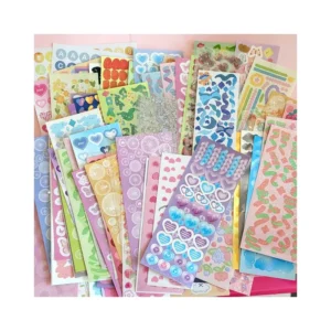 Custom Colorful Non-Toxic Kawaii Cartoon Mini Scrapbooking Stickers