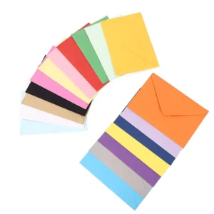 Custom Colorful Paper Wallet Envelopes, 10.9 x 15.9 cm, for Greeting Cards and Gifts