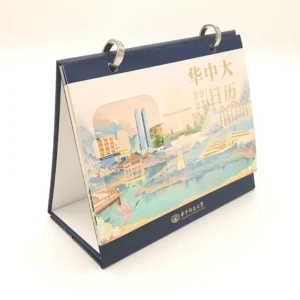 Custom Colorful Spiral Bound Wall Calendar Table Desk Calendar for Home & Office Paper Material for Display Promotion