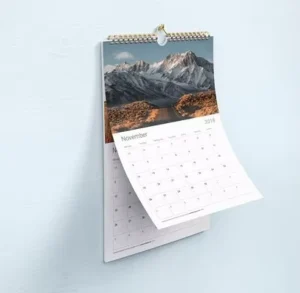 Custom Coloring Printing Daily Wall Calendar