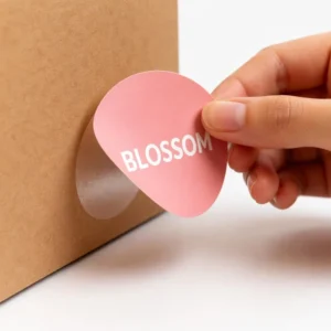 Custom Company Logo Sticker Printing Packaging Label Waterproof Adhesive Round Food Sticker Roll
