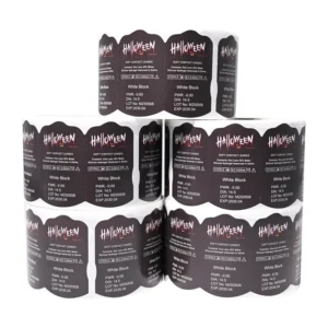 Custom Contact Lenses Nail Polish Bottle Labels Stickers Custom Logos Self-adhesive Waterproof Vinyl Nail Art Packaging Labels