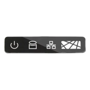 Custom Control Panel Graphic Overlay Label, Polycarbonate/Polyester, Matte or Glossy, Screen/UV Printed, Adhesive