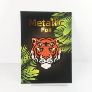 Custom Copper Metallic Foil Art Print Poster Cartoon Anime 350GSM Cardstock Fanart Illustration for Expo Display