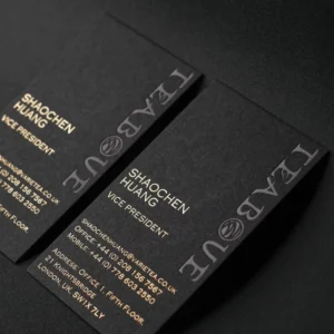 Custom Corporate Business Cards with Hot Stamping
