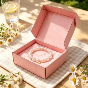 Custom Corrugated Paper Airplane Gift Box for Bracelet Wrapping
