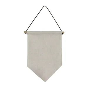 Custom Cotton Linen Advertising Banners Personalized Flags Sublimation Blank Pennants