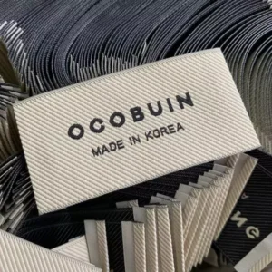Custom Cotton Satin Woven Clothing Labels for Dresses and T-Shirts