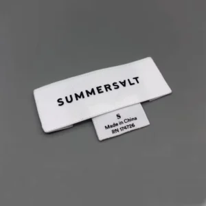 Custom Cotton White Printed T-Shirt Neck Labels