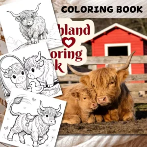Custom Cow Coloring Book Notebook, Spiral-Bound, Personalized Kids and Adults Activity Book