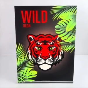 Custom Creative Themed Park Neon Ink Printing Poster Art Prints Fluorescent Promotion Haunted Houses Logo Business Display Board