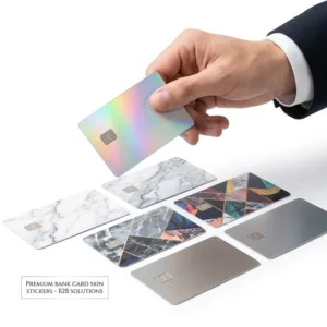 Custom Credit Card Sticker Skins Waterproof Self Adhesive Vinyl Decal Logo Pattern for Bank Gift Loyalty Cards