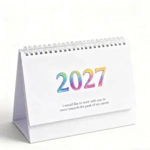 Custom Daily Flip Spiral Desk Calendar with Inspirational Quotes