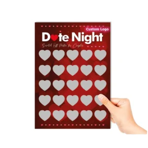 Custom Date Night Valentine Scratch-Off Poster for Couples