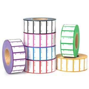 Custom Day of Week Labels Writable Food Rotation Stickers for Kitchen Storage and Restaurant Use