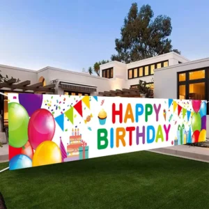 Custom Decorative Holiday Background Banners