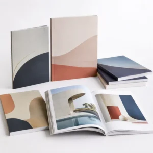Custom Design A3 A4 Softcover Perfect Bound Book Matte Lamination Printing