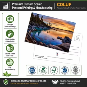 Custom Design A5 Personal Promotional Postcards Flyer Print for Business Packaging