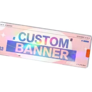 Custom Design Advertising Banner, 13oz Matte Vinyl with UV Protective Coating