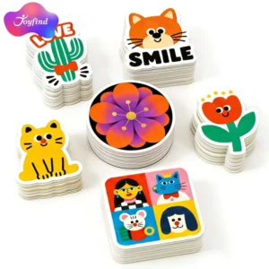 Custom Design Durable Waterproof Creative Tear resistant Vinyl Self Adhesive Brand Stickers with Custom Shapes Strong Adhesive