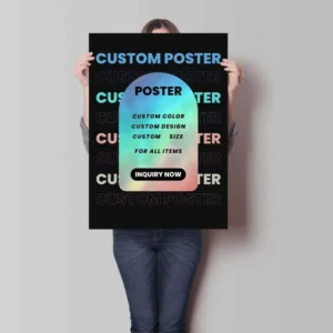 Custom Design Full Color Coated Paper Poster Custom Packing Available Premium Quality UV Resistant Eco Friendly Waterproof 260g