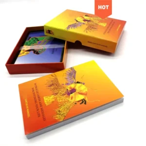 Custom Design Gold-Edge Tarot Card Deck with Guide Book, Custom Size, ISO Certified