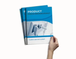 Custom Design Luxury A5 Mini Trifold Paper Product Catalog Book Folded Passport Booklet Brochure Printing Service
