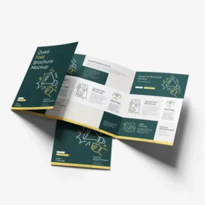 Custom Design Printed Luxury Cardboard Flyer & Brochure 200gsm/250gsm Digital Paper Trifold Leaflets Printing