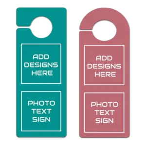 Custom Design Real Estate Cardstock Tear Stub Offset Printed Door Hanger Cards