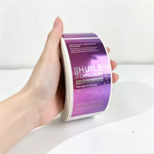 Custom Design Silver Gold Foil Cosmetic Label Stickers with CMYK Printing
