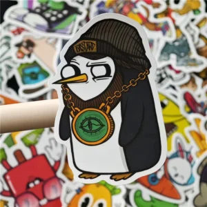Custom Design Waterproof Strong-Adhesive Plastic Paper Vinyl Die-Cut Stickers with Glossy or Matte Finish