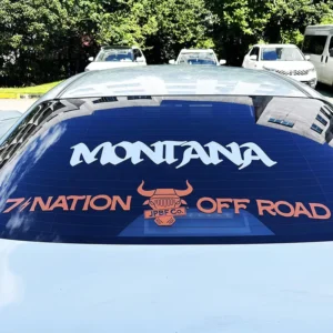 Custom Design Waterproof UV Resistant Eco Friendly Vinyl Car Window Stickers with UV Printing for Automotive Glass Windows