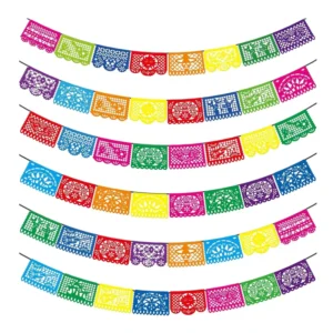 Custom Designed Cinco De Mayo Mexico Party Decorations Vivid Color Mexican Bunting Banners Digital Printed Flags