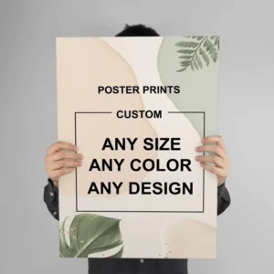 Custom Designed Large Size Cmyk Color Poster Print for Photo Movie Music Business Advertising Utilizing Digital Techniques