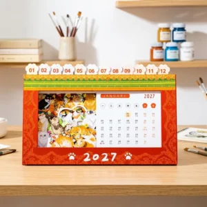 Custom Desk Calendar Factory Direct OEM Logo Printing Low MOQ Small Batch Promotional Business Table Calendar