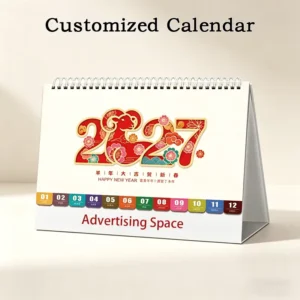 Custom Desk Calendar Table Calendar Custom Printing Logo Home Office Corporate Gift