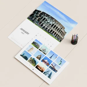 Custom Desk Calendar Wall Calendar OEM Printing Logo Monthly Planner Custom Promotional Business Desk Wall Calendar