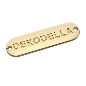 Custom Die Casting Zinc Alloy Label Letters Electroplating Sewing Metal Label for Clothing and Hats