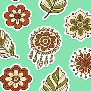 Custom Die-Cut Adhesive PVC Sticker, Waterproof Cartoon Illustration for Craft Photo Frames, Scrapbooking and Stationery