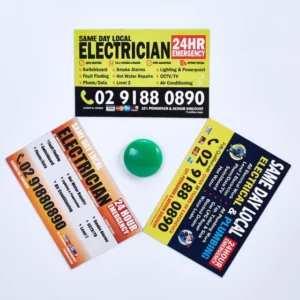 Custom Die-Cut Business Card Magnet Paper Printed Rubber Fridge Magnet With Logo for Advertising Giveaways