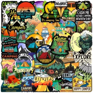 Custom Die-Cut Decorative Self-Adhesive Sticker Labels, 50/100 Pack, Recyclable Material