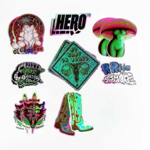 Custom Die-Cut Kiss-Cut Waterproof Adhesive Vinyl Labels CMYK