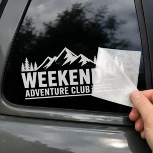 Custom Die Cut Laser Car Stickers Sublimation Printed Vinyl Auto Window Decals