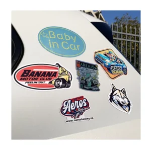 Custom Die Cut Magnetic Vehicle Bumper Sticker Magnet Reflective Optional Sign Decal Magnet Sticker for Car