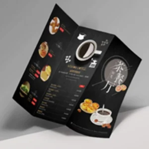 Custom Die-Cut Pamphlet, Leaflet, Brochure, Flyer and Restaurant Menu Printing